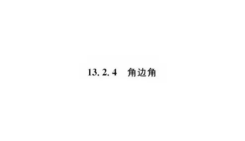 8上华师大版数学变式训练13.2.4 角边角