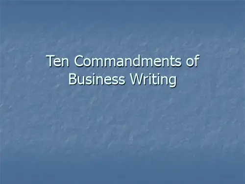 Ten+Commandments+of+Business+Writing
