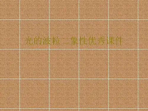 光的波粒二象性优秀课件