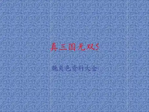 真三国无双5魏角色攻略