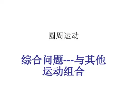 圆周运动综合问题