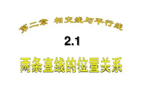 《2.1 两条直线的位置关系》课件6-优质公开课-北师大7下精品