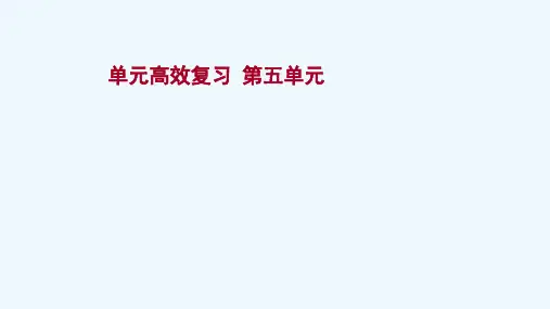 2022版高考历史一轮复习单元高效复习第五单元复杂多样的当代世界课件岳麓版