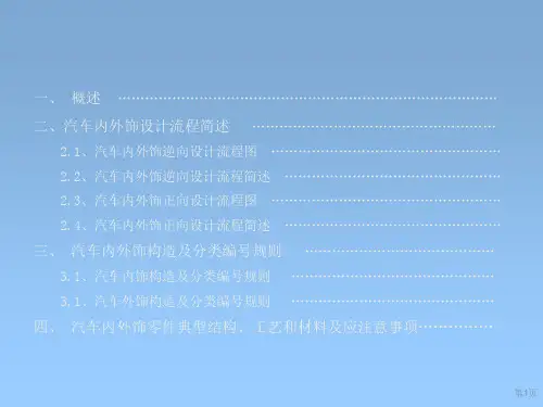 汽车内外饰设计流程