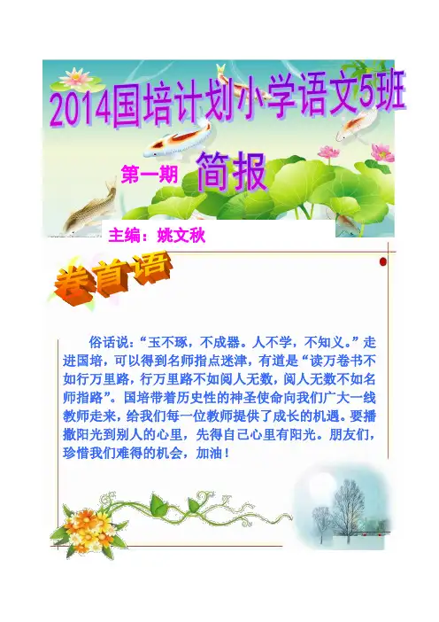 2014国培计划简报