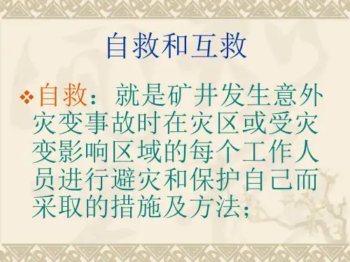 自救和互救的基本原则