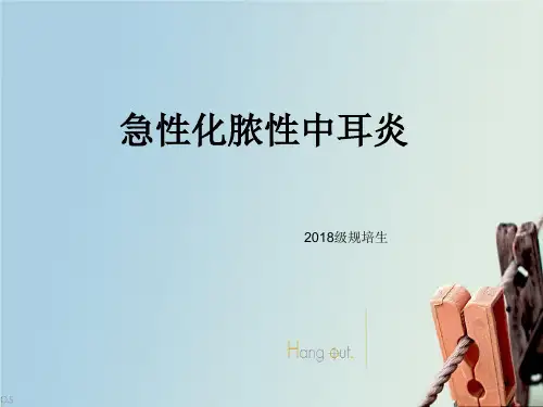 急性化脓性中耳炎PPT课件