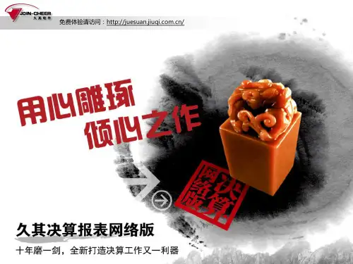 久其软件决算报表网络版