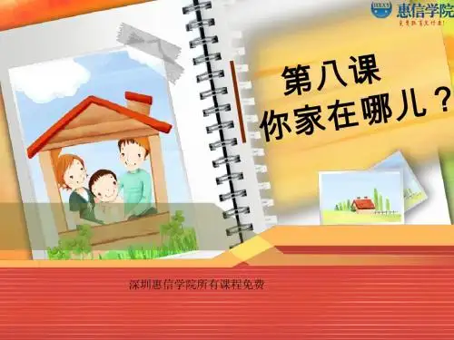 惠信学院基础汉语课程系列之第八节课你家在哪儿