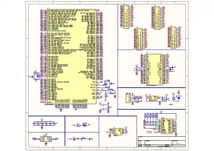 STM32F103ZET6+SRAM原理图