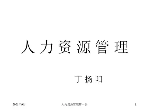 人力资源管理PPT25页