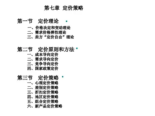 32课时第7章定价策略