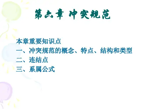国际私法课件:第六章 冲突规范