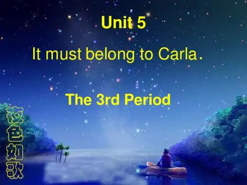 九年级英语Unit5课件1