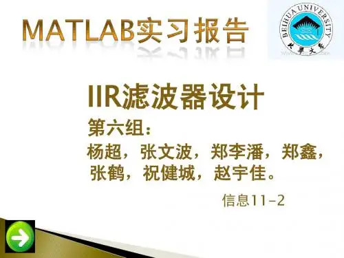 Matlab软件IIR滤波器设计