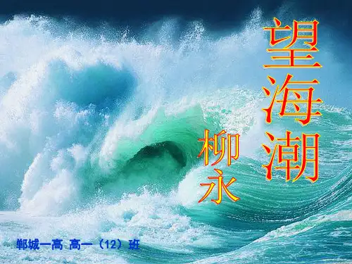 《望海潮》公开课一等奖课件
