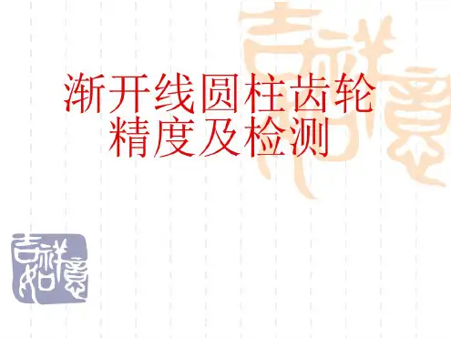 齿轮精度及检测-完整版