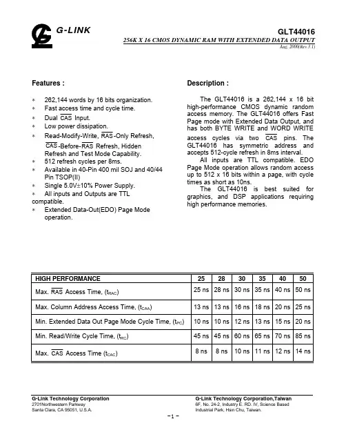 GLT44016-40J4中文资料