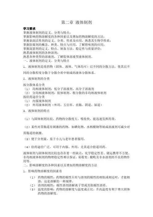 液体制剂 2