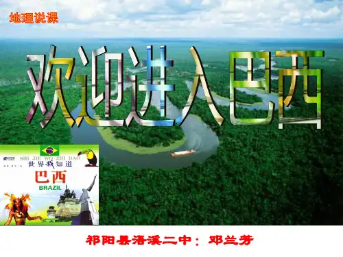 说课课件《巴西》