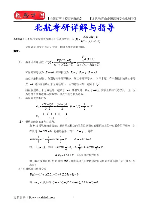 2015年北京航空航天大学控制工程专业真题汇总、复试真题,考研大纲,复试流程,考研心态,考研经验