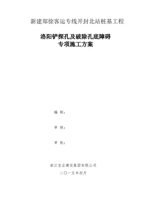 机械洛阳铲探孔专项施工方案
