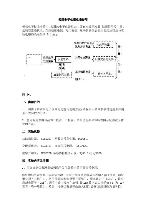 常用电子仪器仪表使用