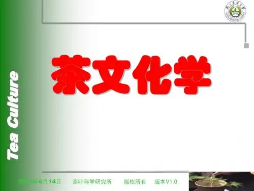第五章-茶艺简介复习用