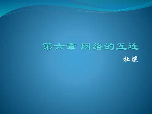 第6章网络的互连
