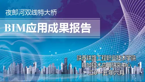 夜郎河双线特大桥BIM应用成果
