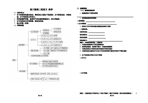 高三二轮复习热学(印刷)