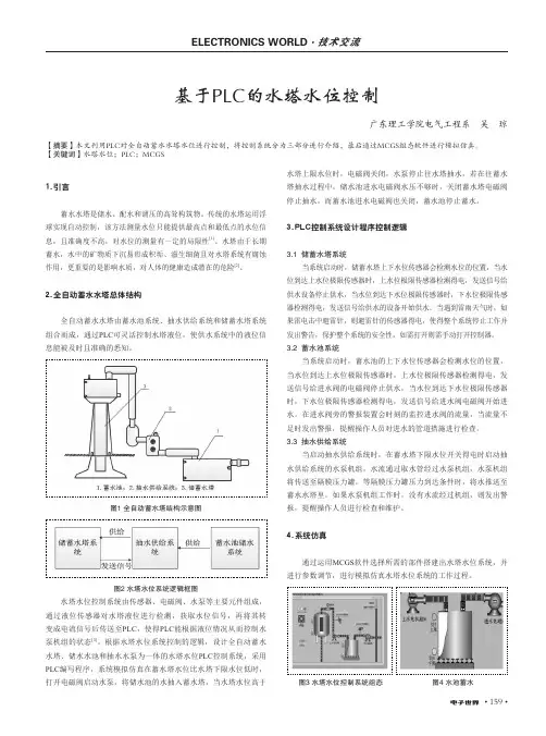 基于PLC的水塔水位控制
