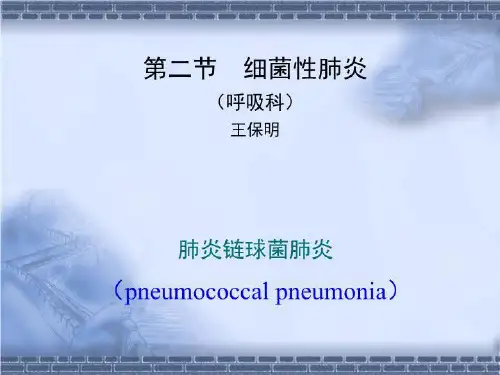 大叶性肺炎