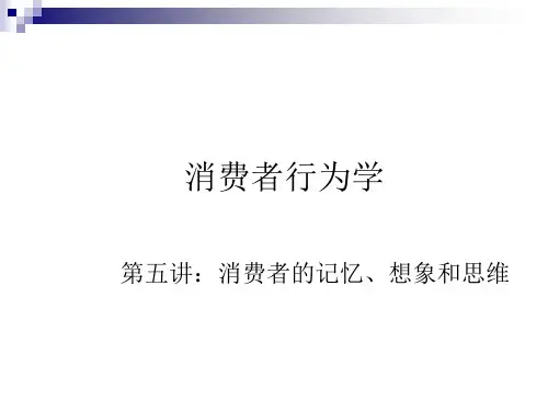 消费者的记忆想象和思维讲义课程.pptx