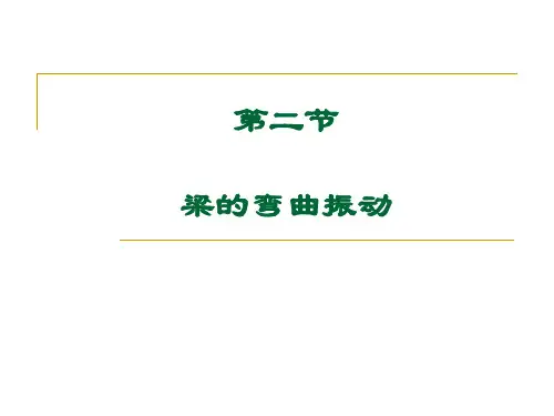 梁的弯曲振动 振动力学课件