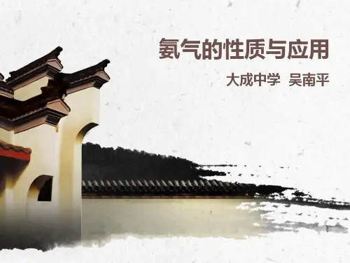 氨气的性质与应用概述