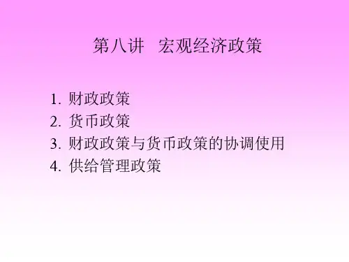 宏观经济政策(ppt 25页)