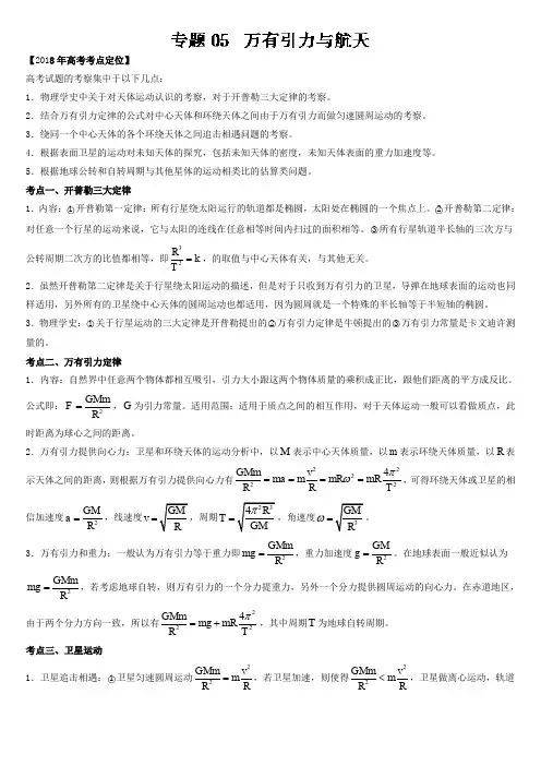 人教版高中物理必修2第六章 万有引力与航天3. 万有引力定律习题(1)