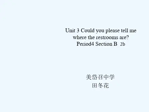 英语人教版九年级全册Unit 3 Could you please.........