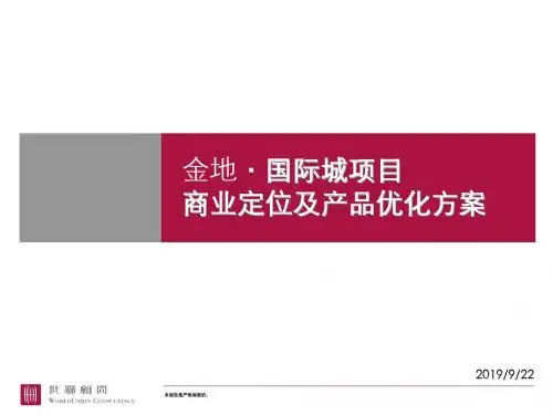 世联合肥金地国际城项目商业定位115页PPT