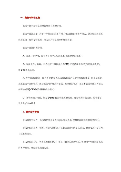数据库创建流程