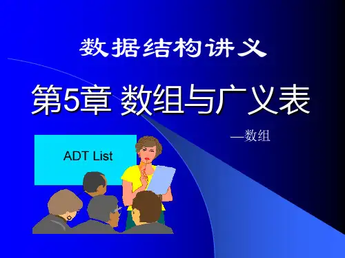 数据结构:第5章 数组与广义表1-数组