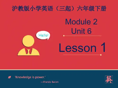 最新上海牛津沪教版六年级英语下册Module 2 Unit 6《PE lessons》(第1课时)公开课课件