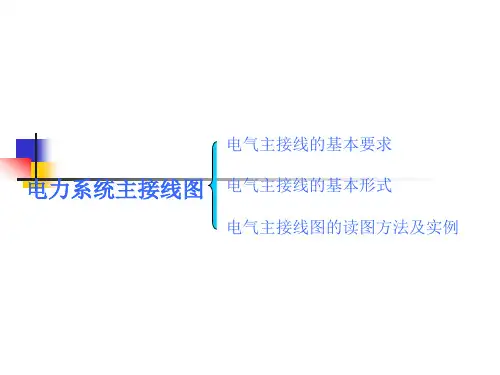 电力系统主接线图培训讲解