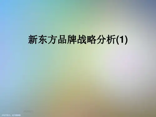 新东方品牌战略分析(1)