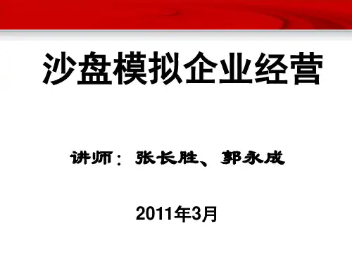 沙盘模拟企业经营概述