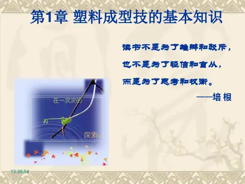 推荐-塑料成型技术的基本知识
