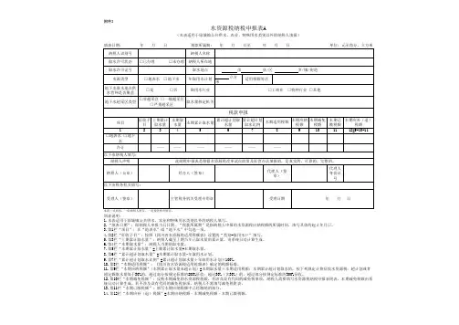 水资源税纳税申报表A