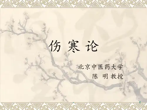 伤寒论讲义PPT课件