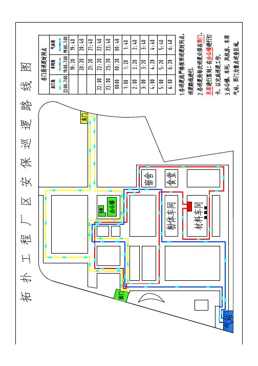 安保巡逻路线图